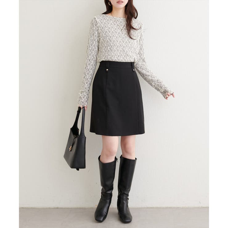 【natural couture】台形キュロットスカート | NICE CLAUP / OLIVE des OLIVE　OUTLET | 詳細画像17 