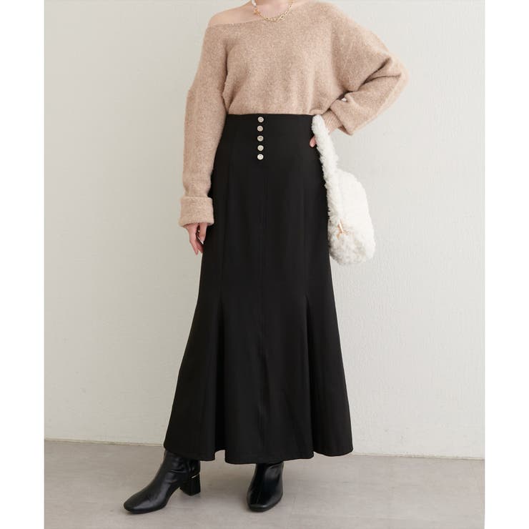 【natural couture】フロント釦マーメイドスカート | NICE CLAUP / OLIVE des OLIVE　OUTLET | 詳細画像13 