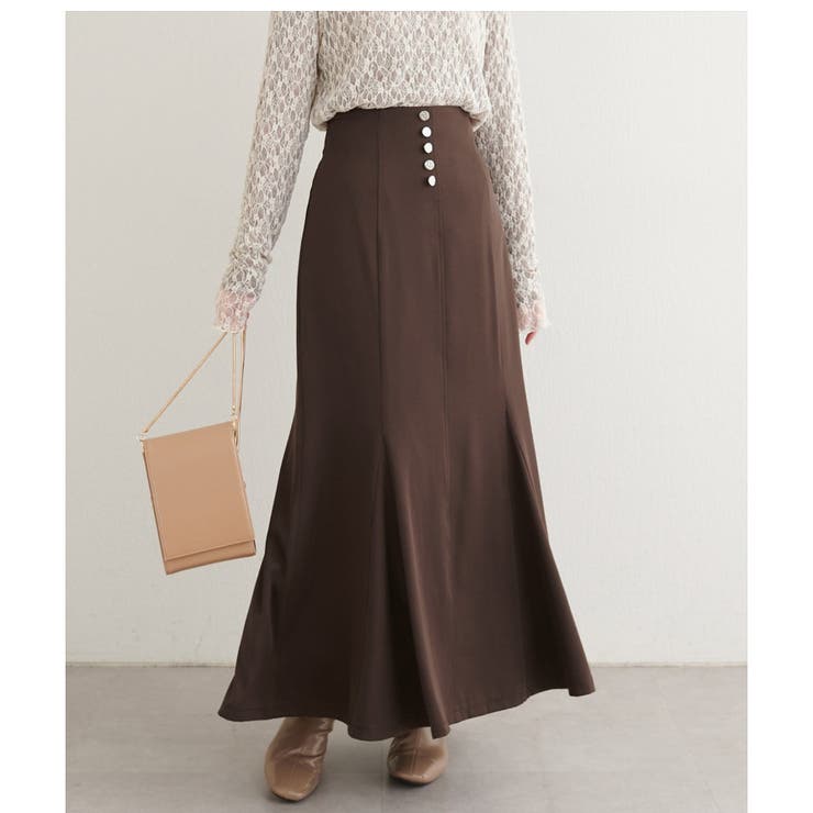 【natural couture】フロント釦マーメイドスカート | NICE CLAUP / OLIVE des OLIVE　OUTLET | 詳細画像6 