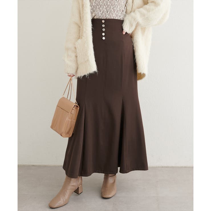 【natural couture】フロント釦マーメイドスカート | NICE CLAUP / OLIVE des OLIVE　OUTLET | 詳細画像8 