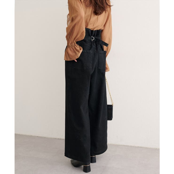 【natural couture】折り返しベルトデニムパンツ | NICE CLAUP / OLIVE des OLIVE　OUTLET | 詳細画像15 