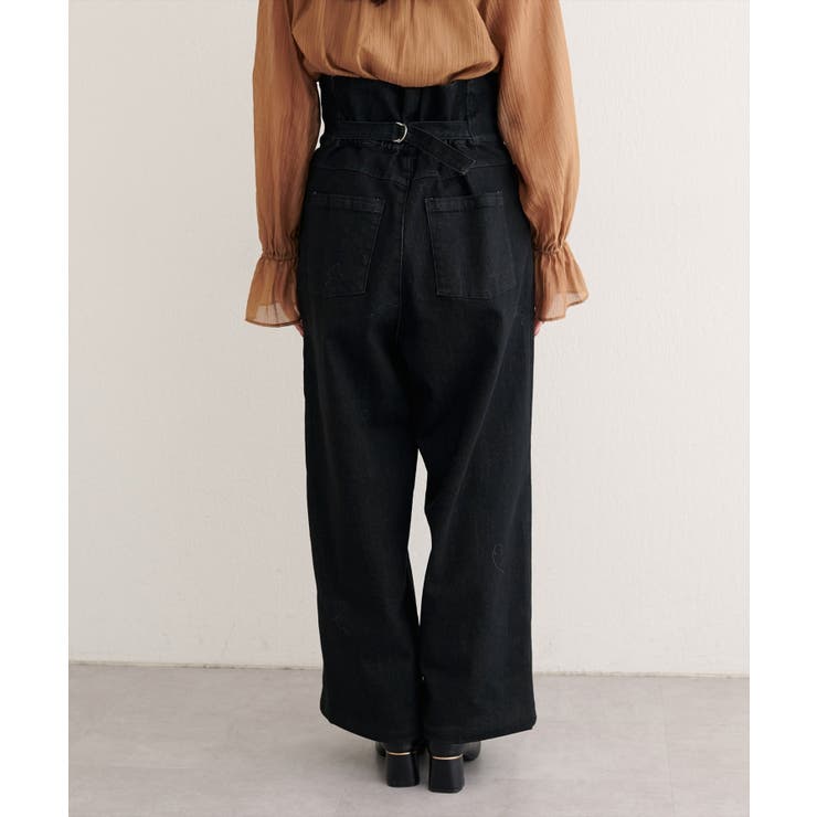 【natural couture】折り返しベルトデニムパンツ | NICE CLAUP / OLIVE des OLIVE　OUTLET | 詳細画像19 