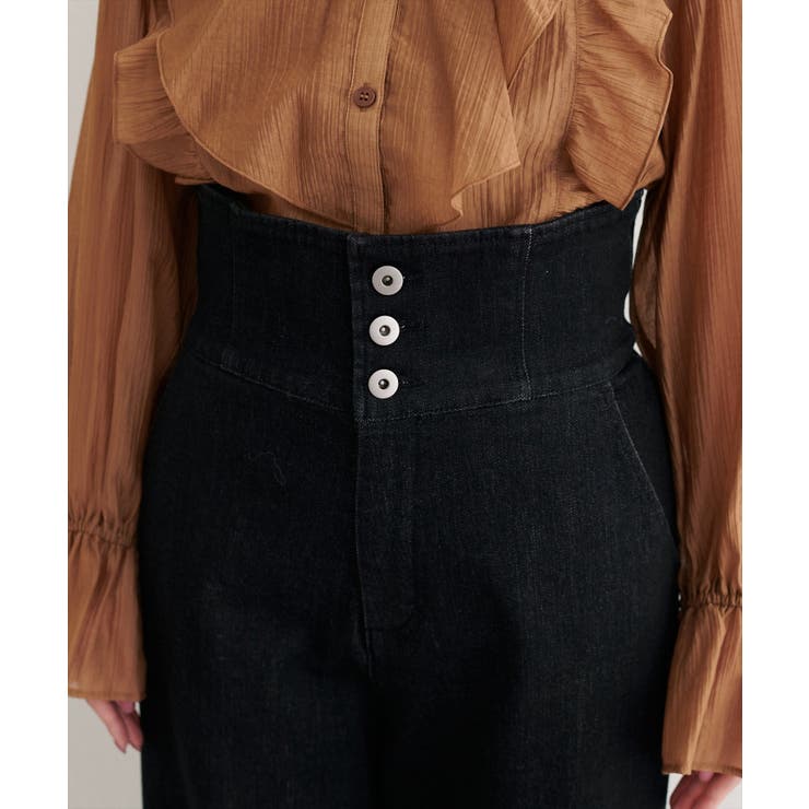 【natural couture】折り返しベルトデニムパンツ | NICE CLAUP / OLIVE des OLIVE　OUTLET | 詳細画像21 