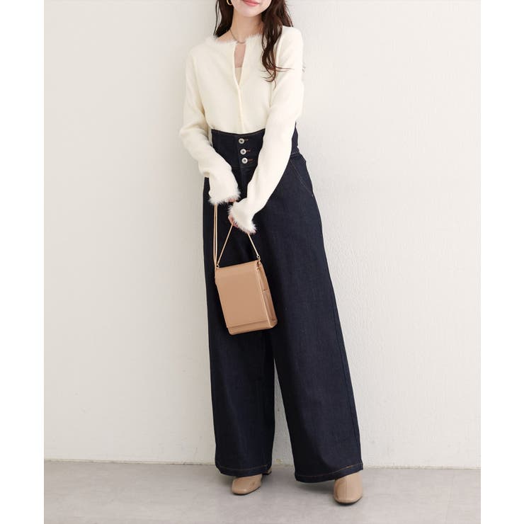 【natural couture】折り返しベルトデニムパンツ | NICE CLAUP / OLIVE des OLIVE　OUTLET | 詳細画像27 