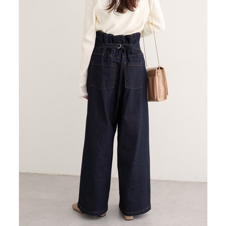 【natural couture】折り返しベルトデニムパンツ | NICE CLAUP / OLIVE des OLIVE　OUTLET | 詳細画像33 