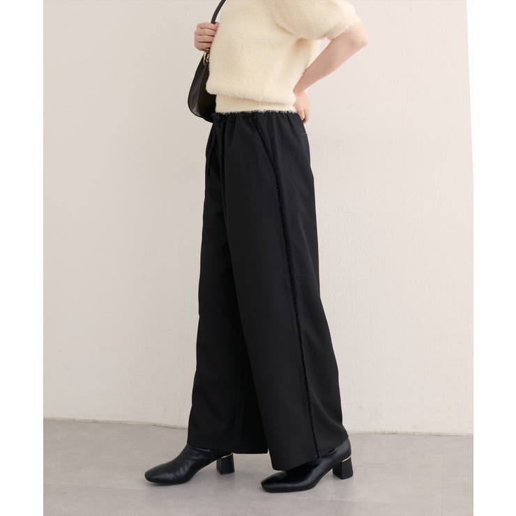 【natural couture】サイドラインイージーパンツ | NICE CLAUP / OLIVE des OLIVE　OUTLET | 詳細画像3 