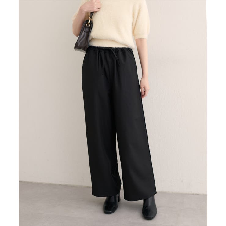 【natural couture】サイドラインイージーパンツ | NICE CLAUP / OLIVE des OLIVE　OUTLET | 詳細画像5 