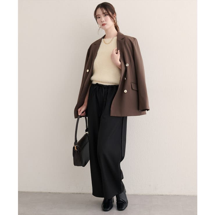 【natural couture】サイドラインイージーパンツ | NICE CLAUP / OLIVE des OLIVE　OUTLET | 詳細画像16 