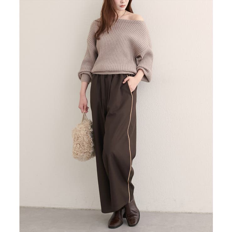 【natural couture】サイドラインイージーパンツ | NICE CLAUP / OLIVE des OLIVE　OUTLET | 詳細画像17 