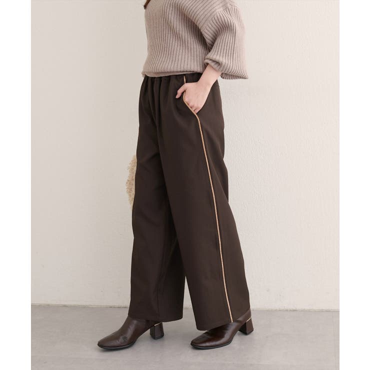 【natural couture】サイドラインイージーパンツ | NICE CLAUP / OLIVE des OLIVE　OUTLET | 詳細画像19 