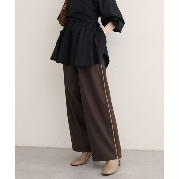 【natural couture】サイドラインイージーパンツ | NICE CLAUP / OLIVE des OLIVE　OUTLET | 詳細画像21 