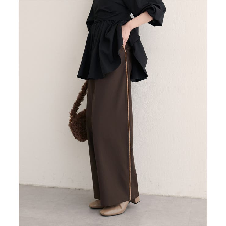 【natural couture】サイドラインイージーパンツ | NICE CLAUP / OLIVE des OLIVE　OUTLET | 詳細画像22 