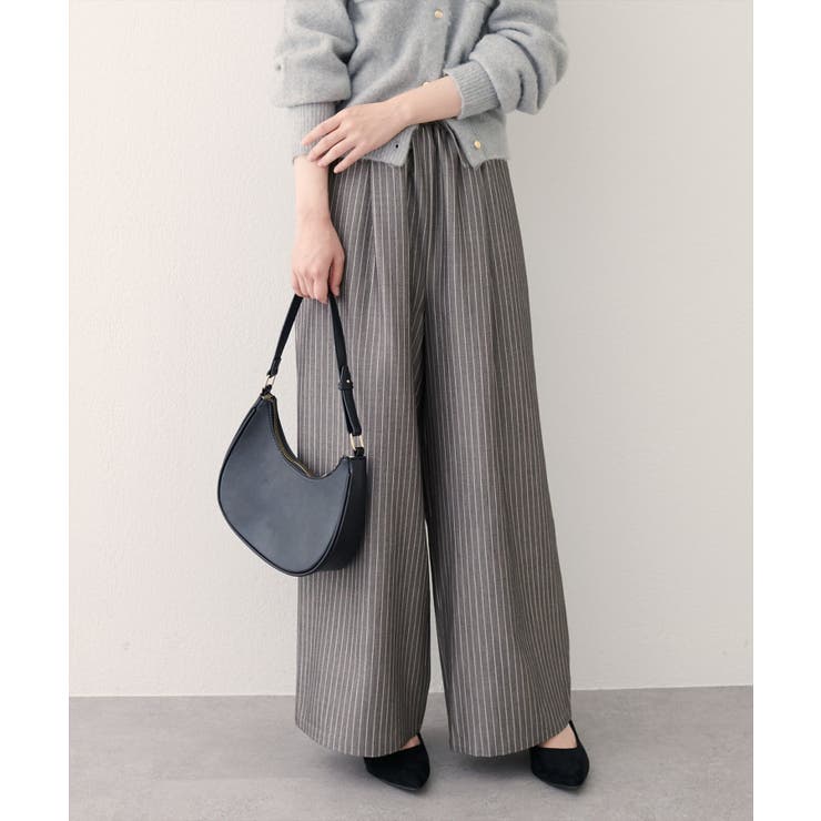 【natural couture】イージーウエストワイドパンツ | NICE CLAUP / OLIVE des OLIVE　OUTLET | 詳細画像6 