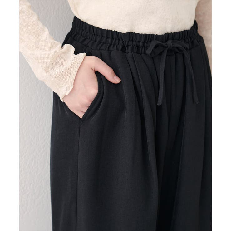 【natural couture】イージーウエストワイドパンツ | NICE CLAUP / OLIVE des OLIVE　OUTLET | 詳細画像15 