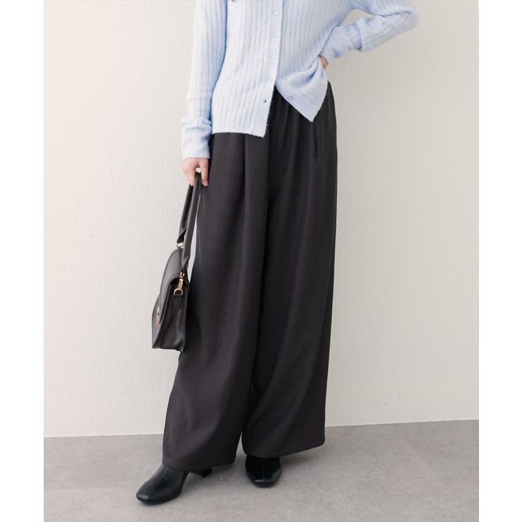 【natural couture】イージーウエストワイドパンツ | NICE CLAUP / OLIVE des OLIVE　OUTLET | 詳細画像19 