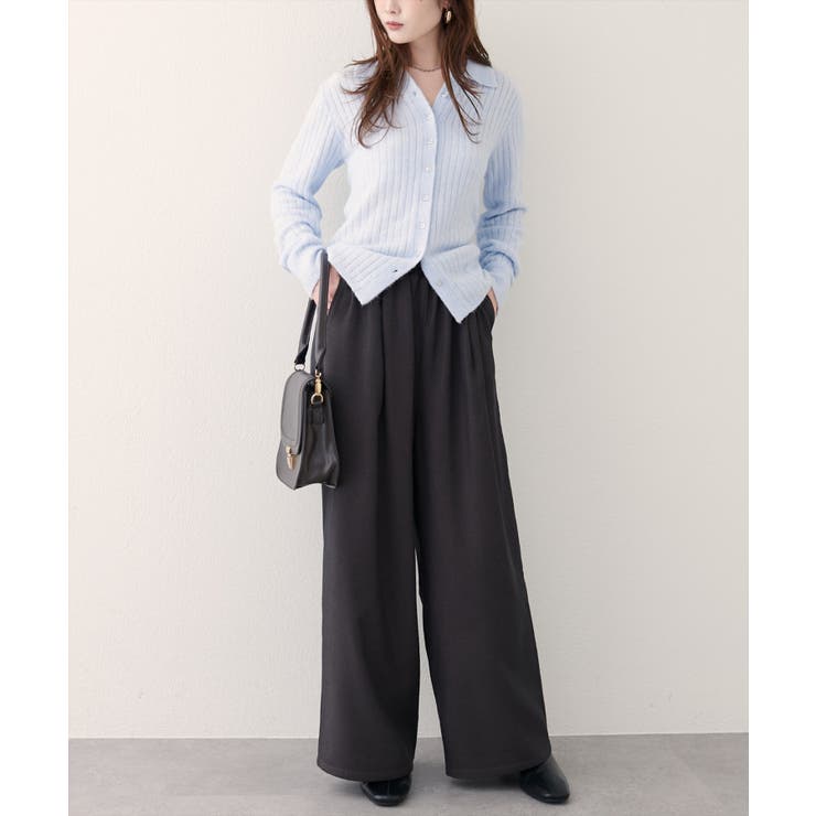 【natural couture】イージーウエストワイドパンツ | NICE CLAUP / OLIVE des OLIVE　OUTLET | 詳細画像21 