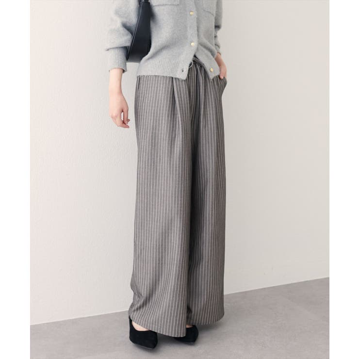 柄1 | 【natural couture】イージーウエストワイドパンツ | NICE CLAUP / OLIVE des OLIVE　OUTLET