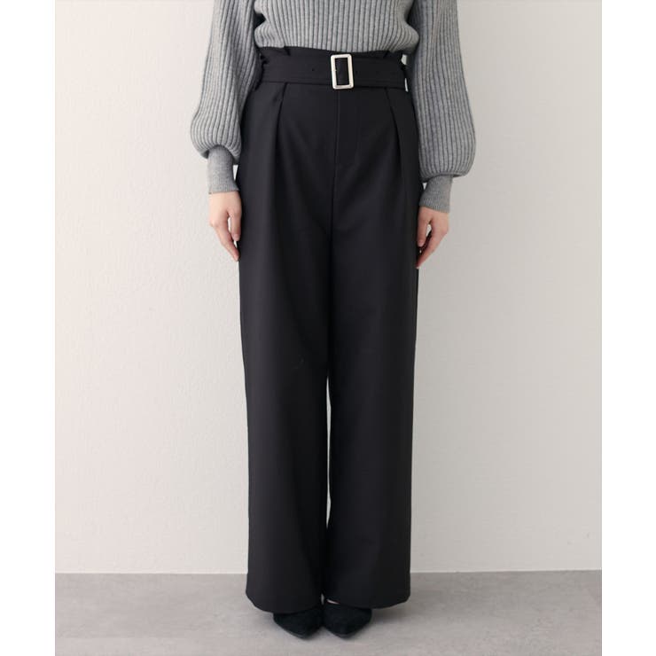 【natural couture】バックルベルト付きタックパンツ | NICE CLAUP / OLIVE des OLIVE　OUTLET | 詳細画像5 