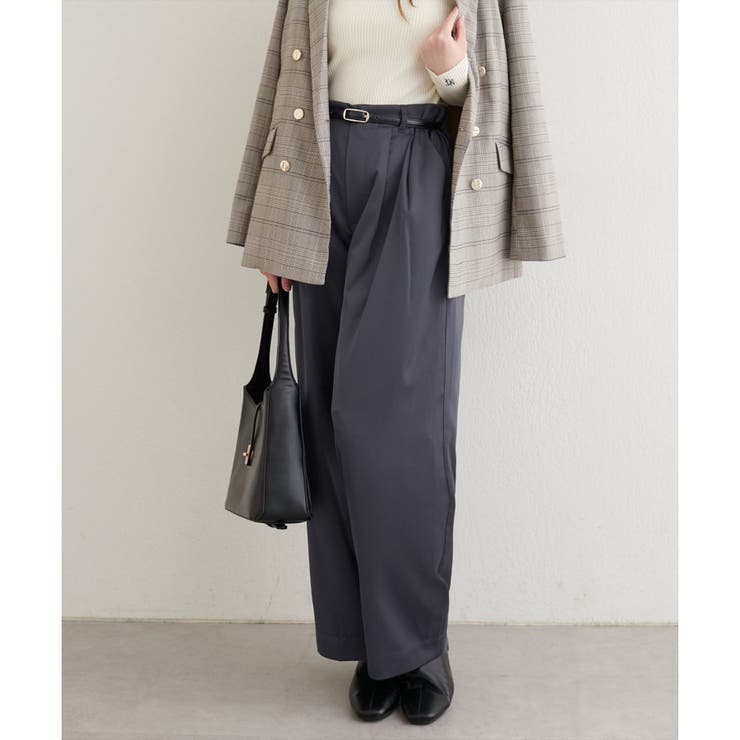 【natural couture】タックサテンパンツ | NICE CLAUP / OLIVE des OLIVE　OUTLET | 詳細画像9 