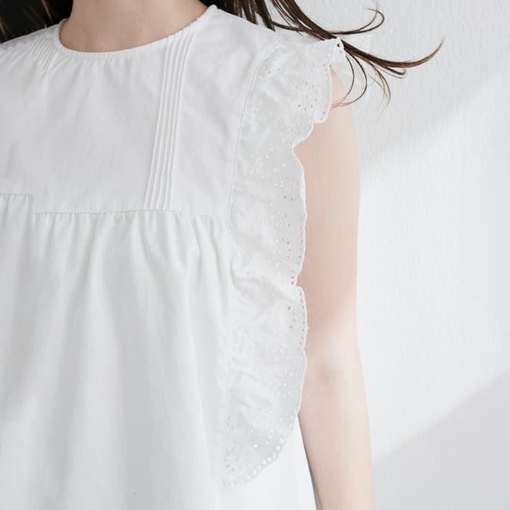【natural couture】デニム刺繍フリルブラウス | NICE CLAUP / OLIVE des OLIVE　OUTLET | 詳細画像21 