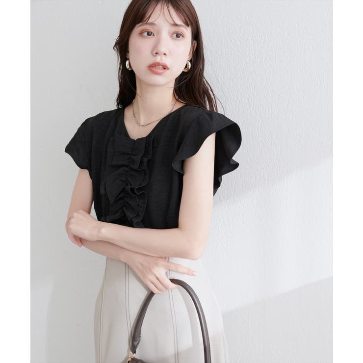 【natural couture】フロントフリルブラウス | NICE CLAUP / OLIVE des OLIVE　OUTLET | 詳細画像11 