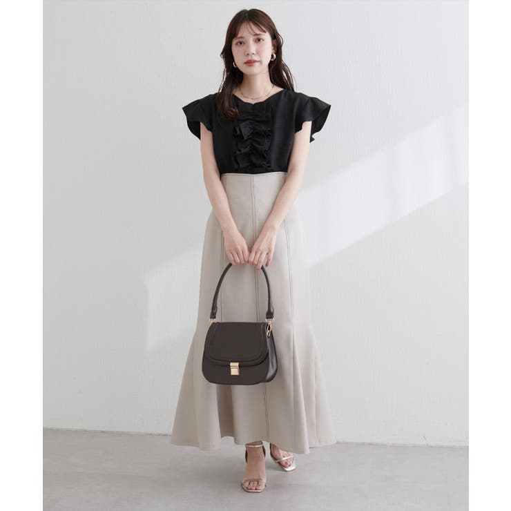 【natural couture】フロントフリルブラウス | NICE CLAUP / OLIVE des OLIVE　OUTLET | 詳細画像15 