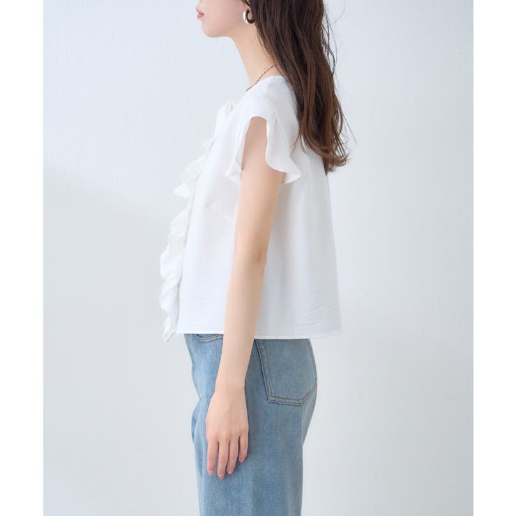 【natural couture】フロントフリルブラウス | NICE CLAUP / OLIVE des OLIVE　OUTLET | 詳細画像22 