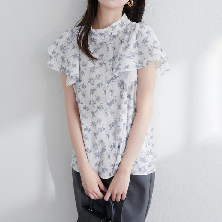 【natural couture】ラッフルフリルフロントアシメブラウス | NICE CLAUP / OLIVE des OLIVE　OUTLET | 詳細画像32 