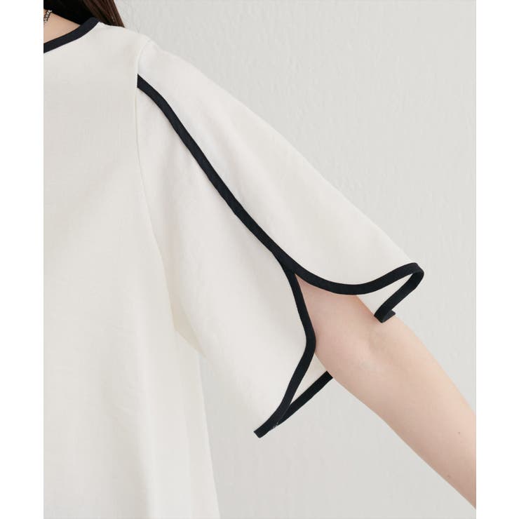 【natural couture】	【WEB限定】ハチワレスリーブ麻調ブラウス | NICE CLAUP / OLIVE des OLIVE　OUTLET | 詳細画像8 