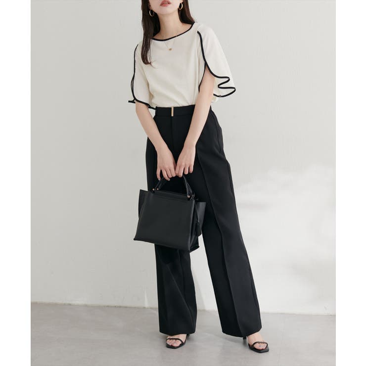 【natural couture】	【WEB限定】ハチワレスリーブ麻調ブラウス | NICE CLAUP / OLIVE des OLIVE　OUTLET | 詳細画像10 
