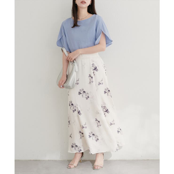 【natural couture】	【WEB限定】ハチワレスリーブ麻調ブラウス | NICE CLAUP / OLIVE des OLIVE　OUTLET | 詳細画像20 