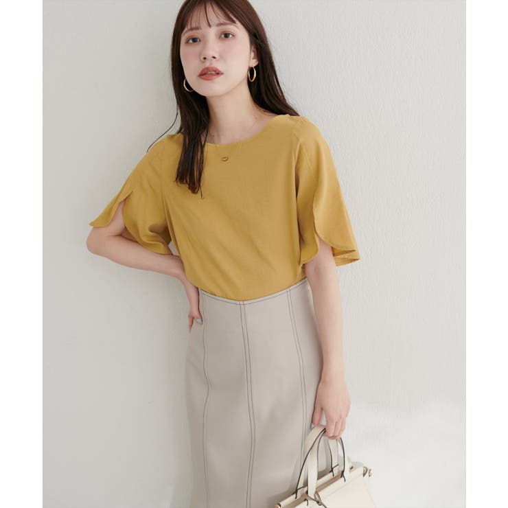 【natural couture】	【WEB限定】ハチワレスリーブ麻調ブラウス | NICE CLAUP / OLIVE des OLIVE　OUTLET | 詳細画像25 