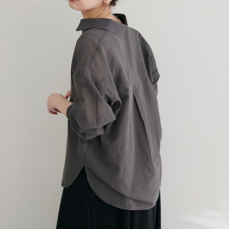 【natural couture】綿麻シアー長袖シャツ | NICE CLAUP / OLIVE des OLIVE　OUTLET | 詳細画像21 