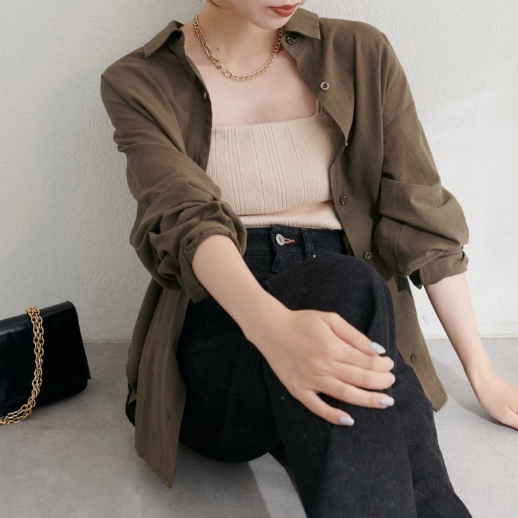 【natural couture】綿麻シアー長袖シャツ | NICE CLAUP / OLIVE des OLIVE　OUTLET | 詳細画像14 