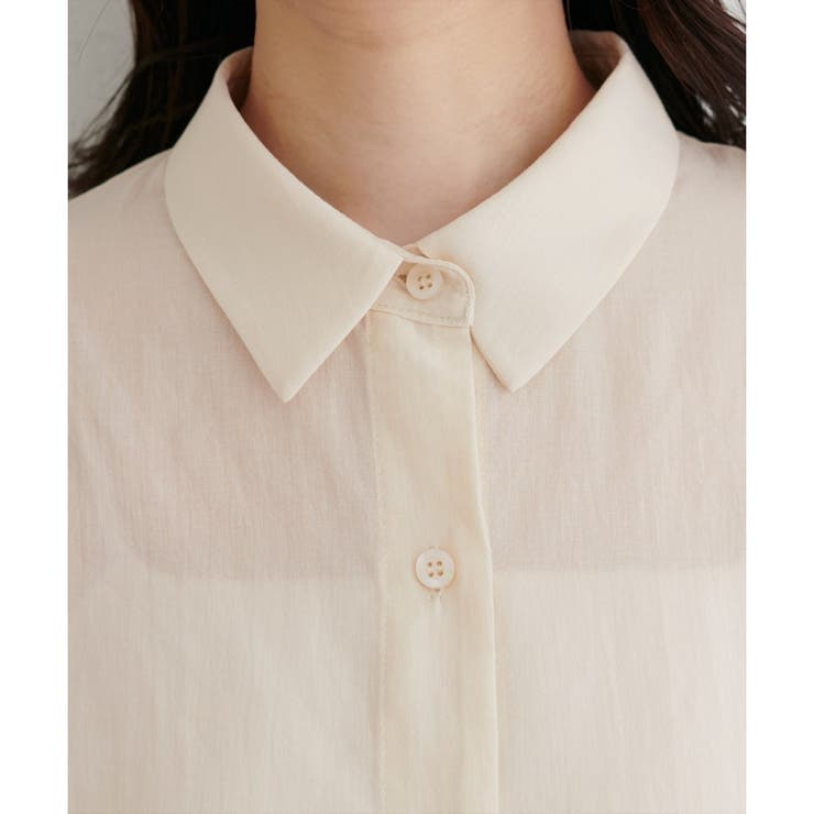 【natural couture】綿麻シアー長袖シャツ | NICE CLAUP / OLIVE des OLIVE　OUTLET | 詳細画像29 