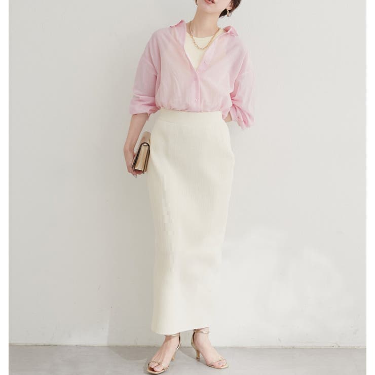 【natural couture】綿麻シアー長袖シャツ | NICE CLAUP / OLIVE des OLIVE　OUTLET | 詳細画像10 