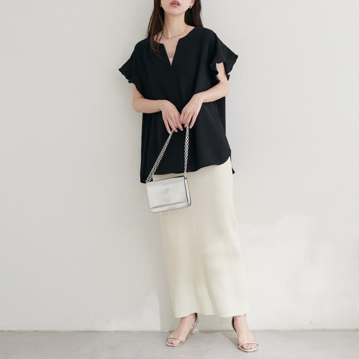 【natural couture】スキッパーフリル袖ブラウス | NICE CLAUP / OLIVE des OLIVE　OUTLET | 詳細画像15 