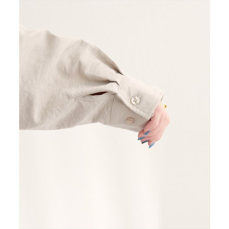 【natural couture】ピーチスキンオーバーサイズシャツ | NICE CLAUP / OLIVE des OLIVE　OUTLET | 詳細画像9 