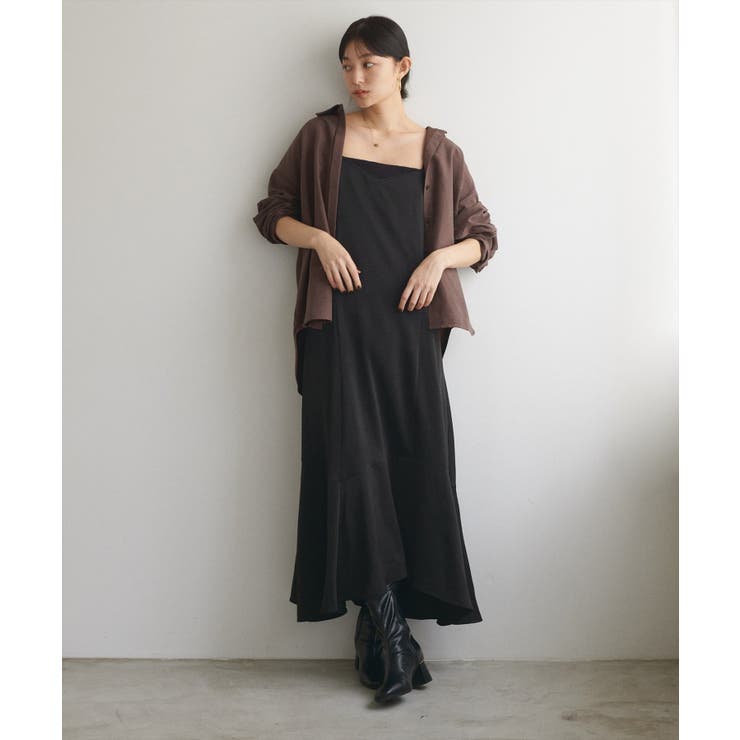 【natural couture】ピーチスキンオーバーサイズシャツ | NICE CLAUP / OLIVE des OLIVE　OUTLET | 詳細画像17 