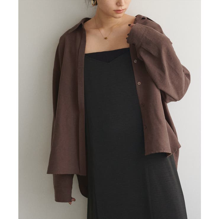 【natural couture】ピーチスキンオーバーサイズシャツ | NICE CLAUP / OLIVE des OLIVE　OUTLET | 詳細画像19 