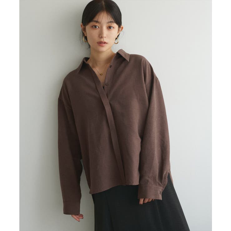 【natural couture】ピーチスキンオーバーサイズシャツ | NICE CLAUP / OLIVE des OLIVE　OUTLET | 詳細画像22 