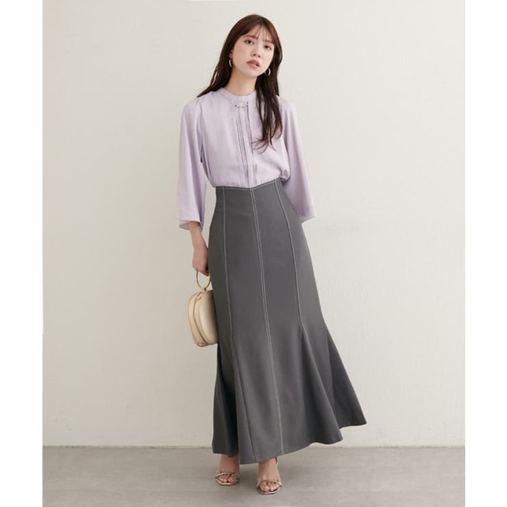 【natural couture】メタルチャーム付き7分袖フレア袖ブラウス | NICE CLAUP / OLIVE des OLIVE　OUTLET | 詳細画像9 