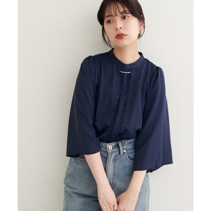 【natural couture】メタルチャーム付き7分袖フレア袖ブラウス | NICE CLAUP / OLIVE des OLIVE　OUTLET | 詳細画像11 