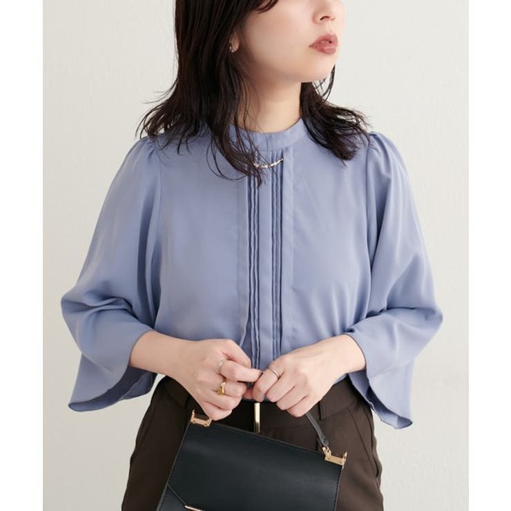 【natural couture】メタルチャーム付き7分袖フレア袖ブラウス | NICE CLAUP / OLIVE des OLIVE　OUTLET | 詳細画像14 