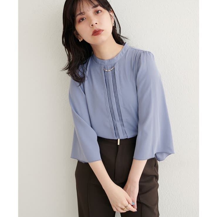 【natural couture】メタルチャーム付き7分袖フレア袖ブラウス | NICE CLAUP / OLIVE des OLIVE　OUTLET | 詳細画像16 