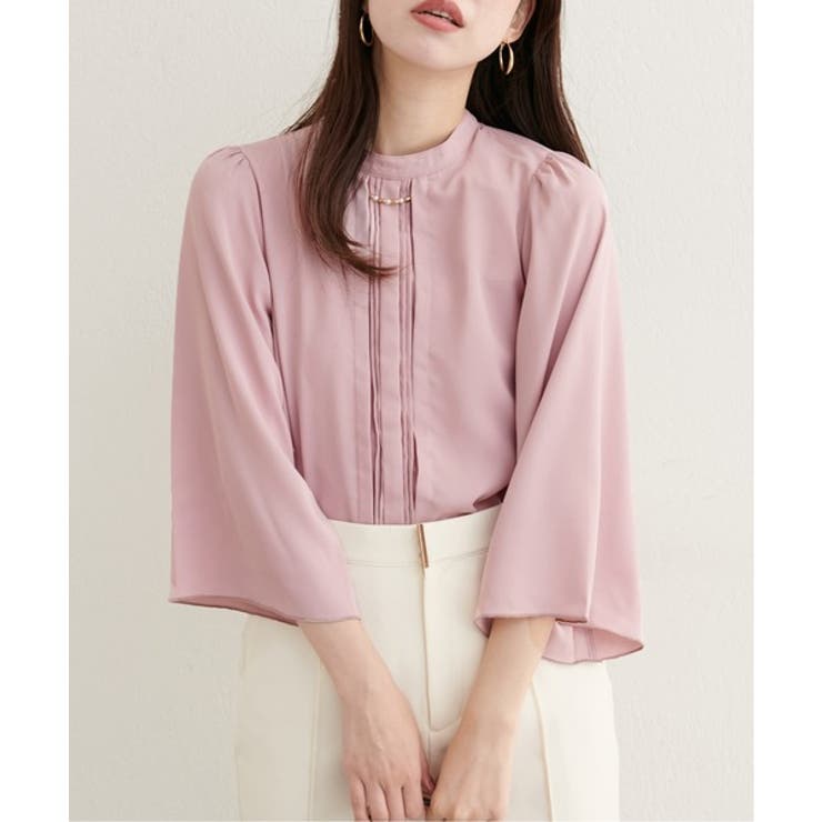 【natural couture】メタルチャーム付き7分袖フレア袖ブラウス | NICE CLAUP / OLIVE des OLIVE　OUTLET | 詳細画像18 