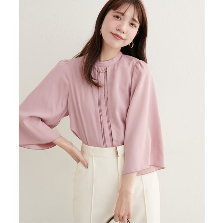 【natural couture】メタルチャーム付き7分袖フレア袖ブラウス | NICE CLAUP / OLIVE des OLIVE　OUTLET | 詳細画像20 