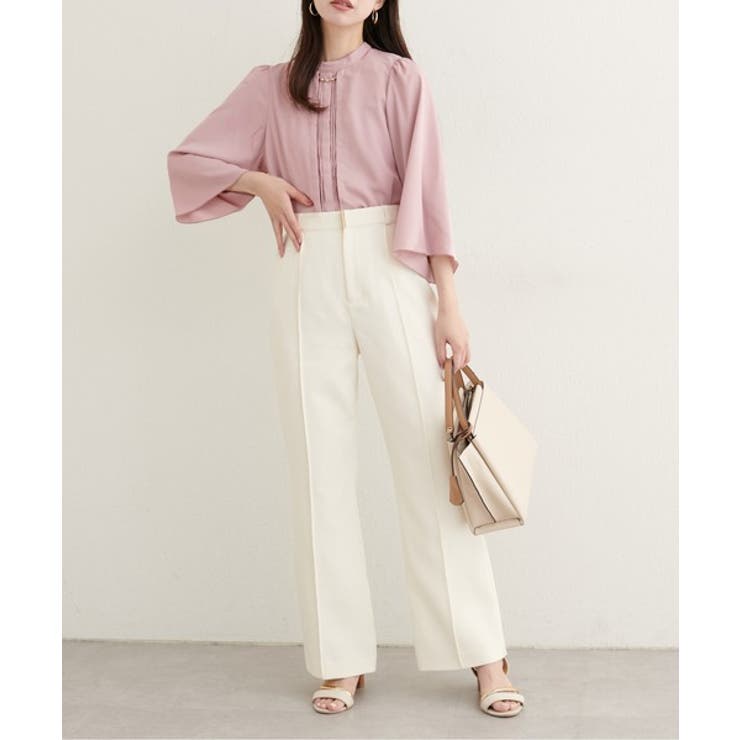 【natural couture】メタルチャーム付き7分袖フレア袖ブラウス | NICE CLAUP / OLIVE des OLIVE　OUTLET | 詳細画像21 