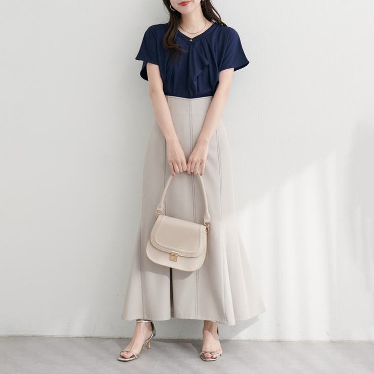 接触冷感ドレープフリルカットソーブラウス | NICE CLAUP / OLIVE des OLIVE　OUTLET | 詳細画像11 