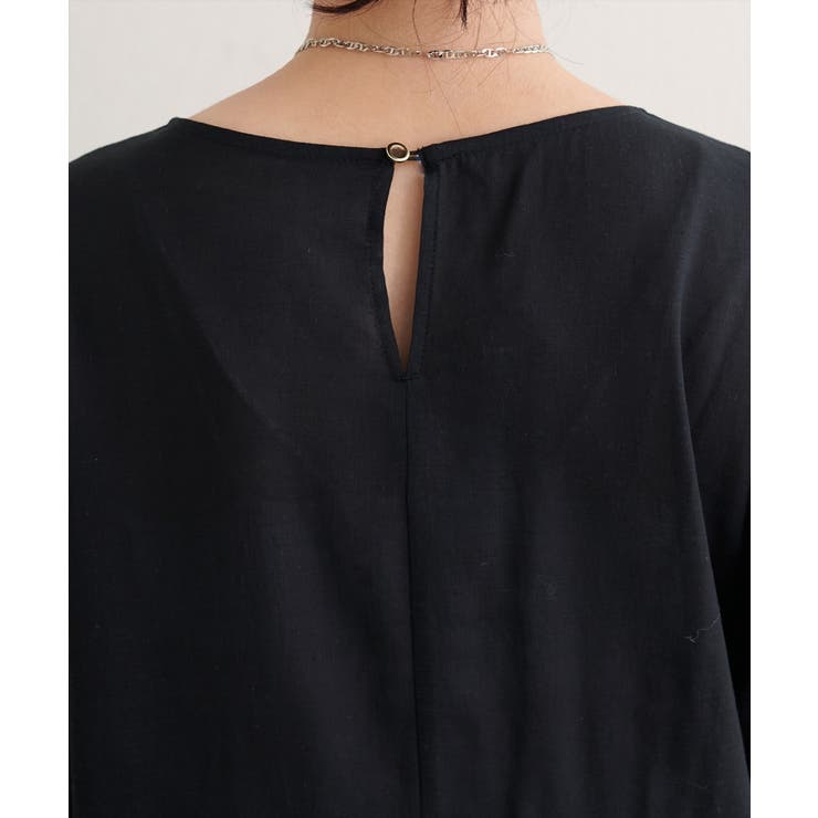 【natural couture】麻レーヨンタック袖ブラウス | NICE CLAUP / OLIVE des OLIVE　OUTLET | 詳細画像14 